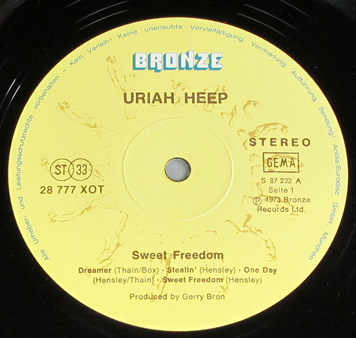 High Resolution Photos of uriah heep sweet freedom bronze 